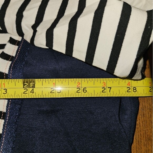 New Women’s Colorblock Striped Light Sweater XL | Round-Neck Long Slv Casual Top - Picture 6 of 6